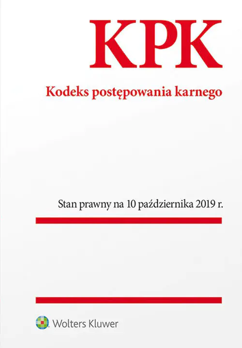 Książka - Kodeks postępowania karnego. 11. wydanie. Stan prawny na 10 października 2019 r.