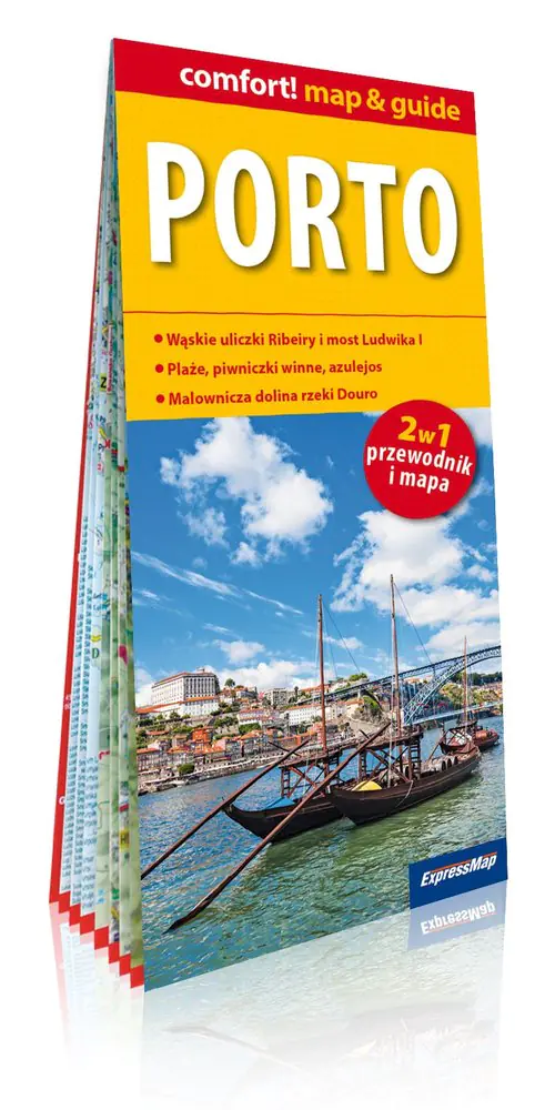 Książka - Porto laminowany map&guide (2w1 przewodnik i mapa)