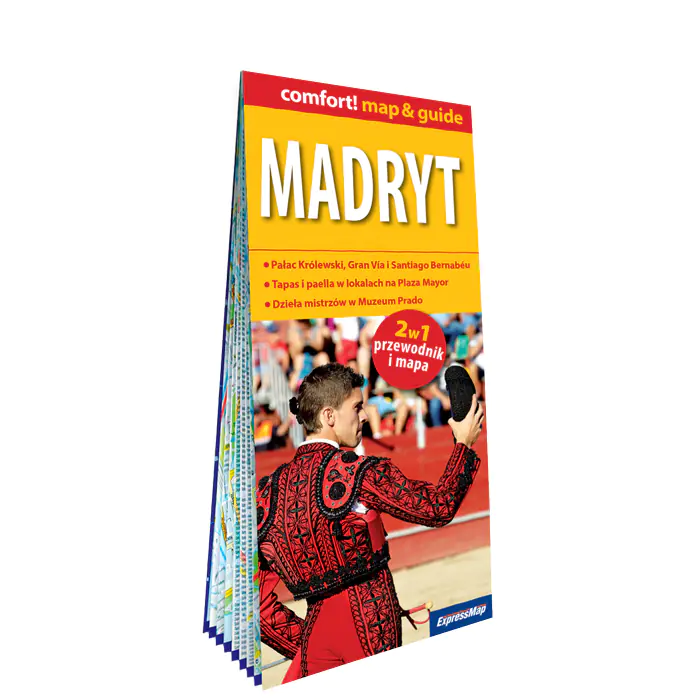 Książka - Madryt laminowany. 2w1 przewodnik i mapa