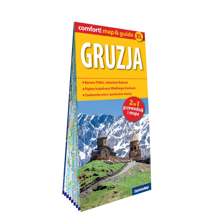 Książka - Gruzja laminowany 2w1. Przewodnik i mapa