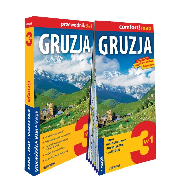 Książka - Gruzja 3w1. Przewodnik, atlas i mapa