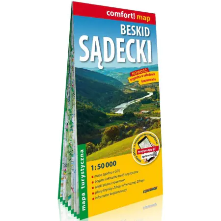 Książka - Beskid Sądecki. Mapa turystyczna 1:50 000