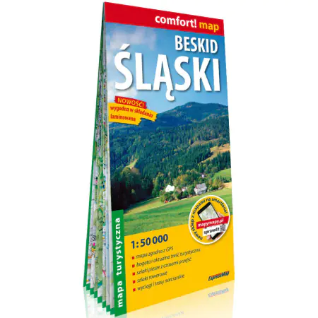 Książka - Beskid Śląski. Mapa turystyczna laminowana 1:50 000