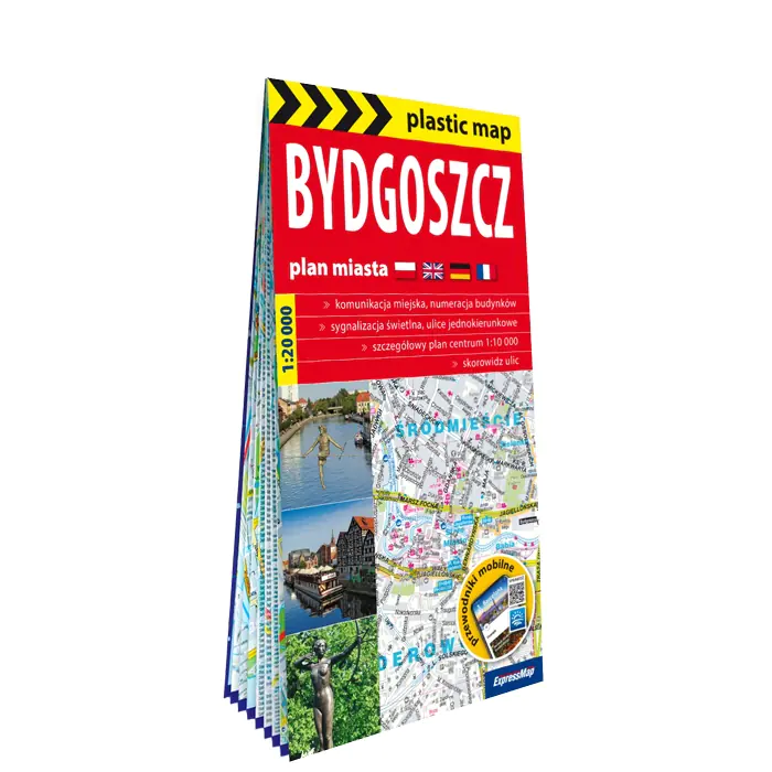 Książka - Bydgoszcz foliowany plan miasta 1:20 000