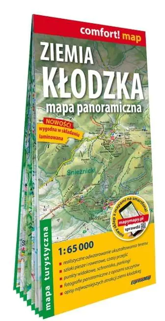 Książka - Ziemia kłodzka. Mapa turystyczna 1:65 000