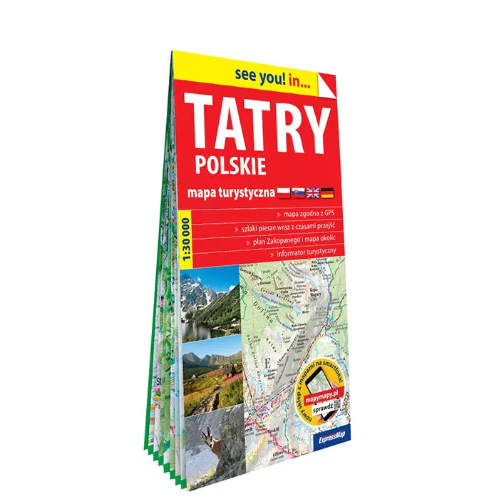 Książka - Tatry polskie. Mapa turystyczna 1:30 000