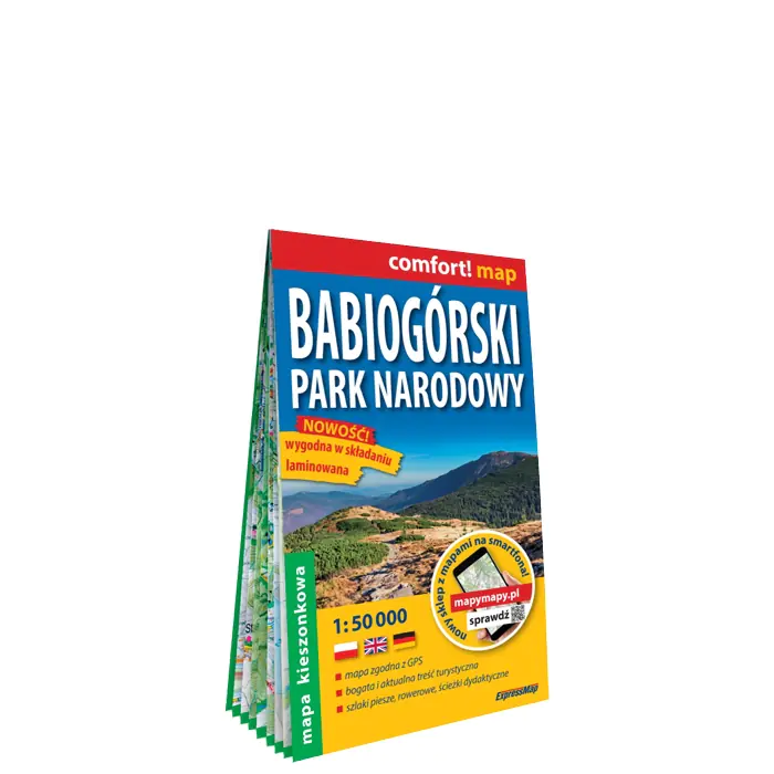 Książka - Babiogórski Park Narodowy. Mapa turystyczna 1:50 000