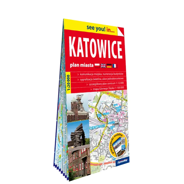 Książka - Katowice papierowy plan miasta 1:20 000