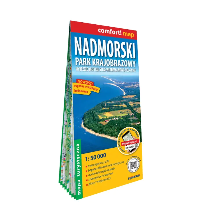 Książka - Nadmorski Park Krajobrazowy. Mapa turystyczna 1:50 000
