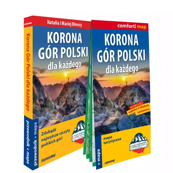 Książka - Korona Gór Polski dla każdego 2w1 przewodnik