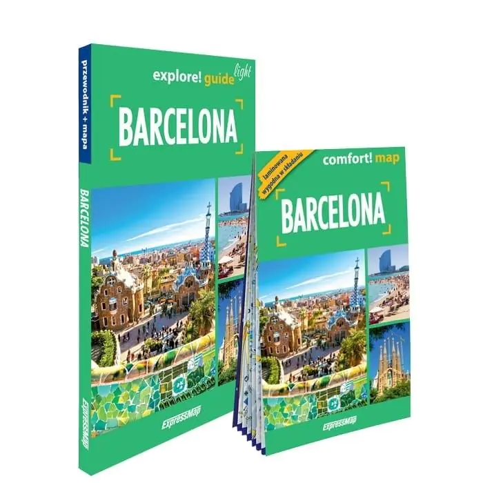Książka - Barcelona light. Przewodnik + mapa
