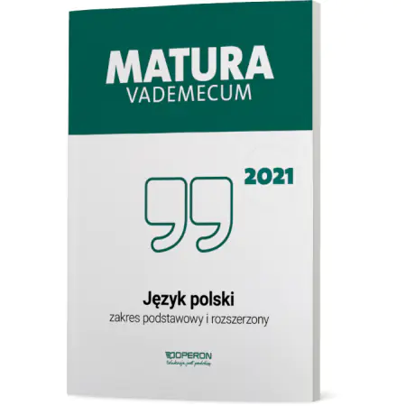 Książka - Matura 2021. Język polski. Vademecum. Zakres podstawowy i rozszerzony