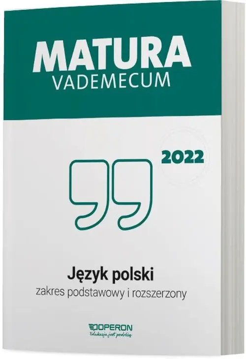Książka - Matura 2023. Język polski. Vademecum. Zakres podstawowy i rozszerzony