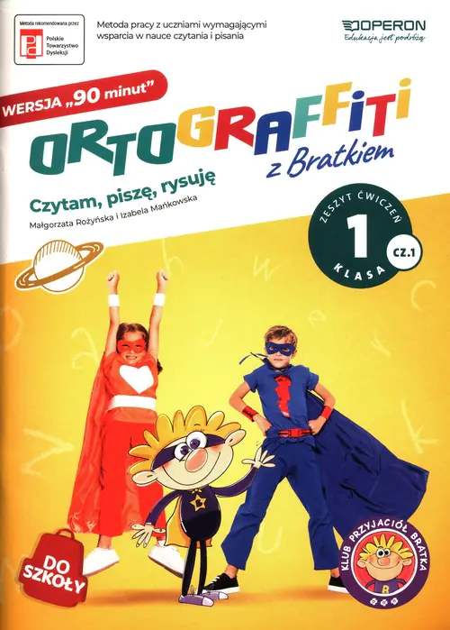 Książka - Ortograffiti z Bratkiem. Klasa 1. Zeszyt ćwiczeń. Część 1. Szkoła podstawowa