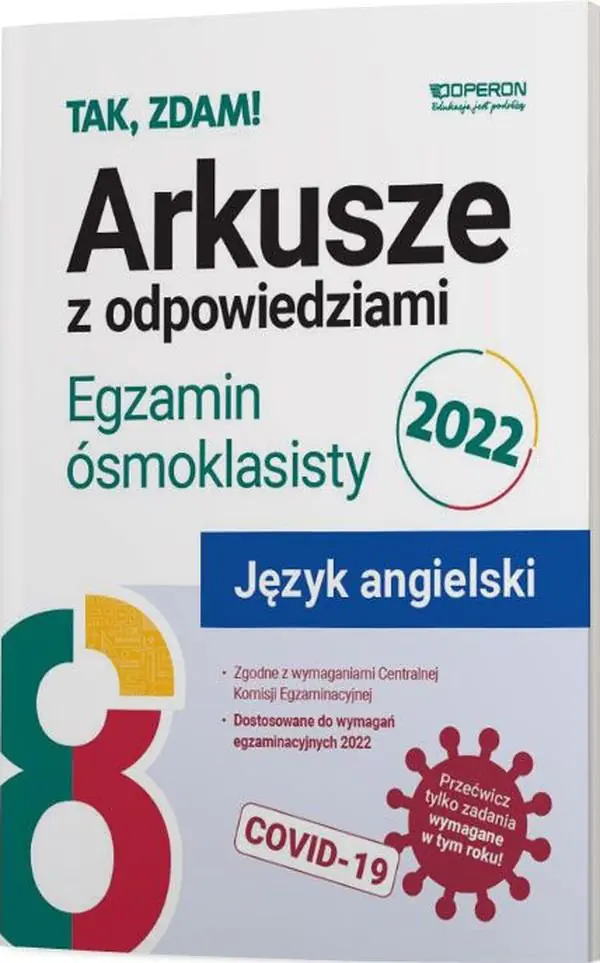 Książka - Język angielski. Egzamin ósmoklasisty 2022. Arkusze