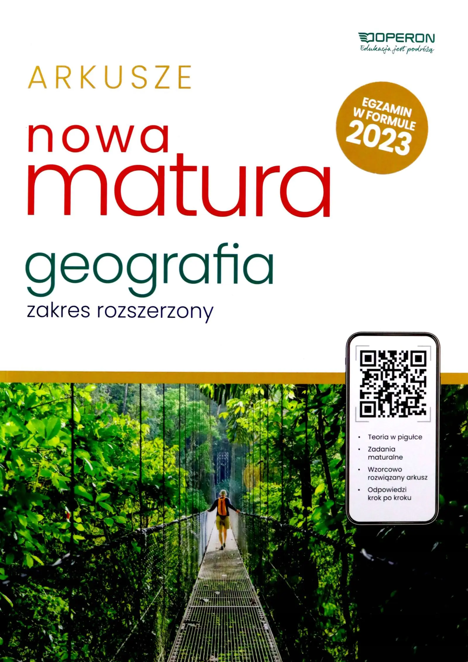 Książka - Matura 2023. Geografia. Arkusze maturalne. Zakres rozszerzony