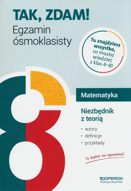 Książka - Matematyka. Niezbędnik z teorią. Egzamin ósmoklasisty 2023