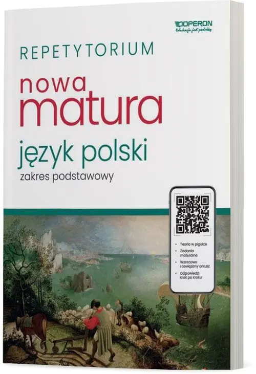 Książka - Zadania maturalne z odpowiedziami. Język polski. Zakres podstawowy. Repetytorium
