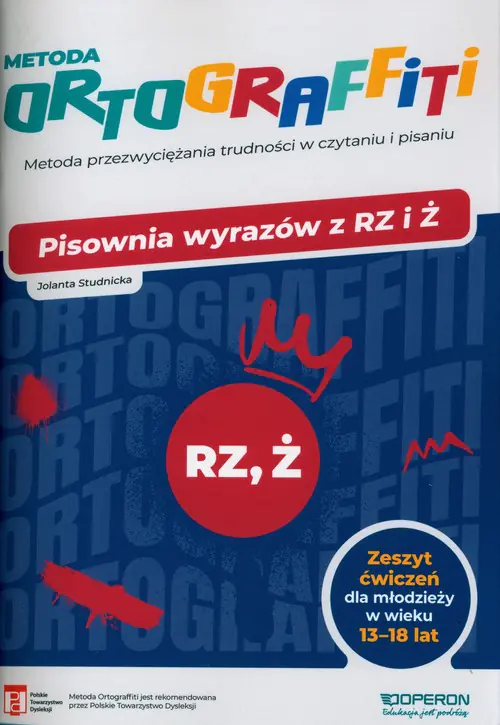 Książka - Ortograffiti. Pisownia wyrazów z rz i ż dla młodzieży w wieku 13-18 lat