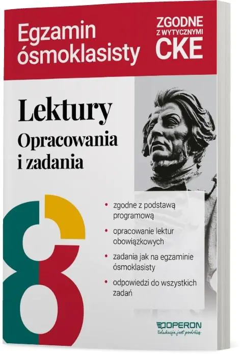 Książka - Lektury na egzaminie ósmoklasisty Opracowania
