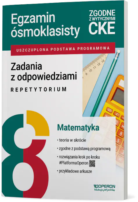 Książka - Egzamin ósmoklasisty. Matematyka. Zadania z odpowiedziami. Repetytorium