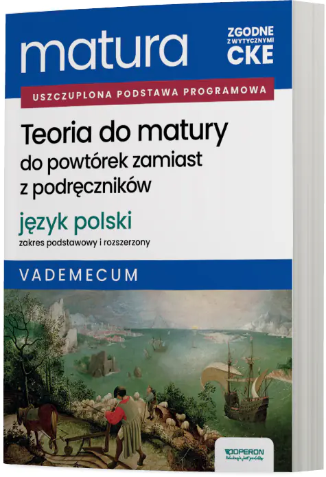 Książka - Matura 2026. Język polski. Teoria do matury. Vademecum. Zakres podstawowy i rozszerzony