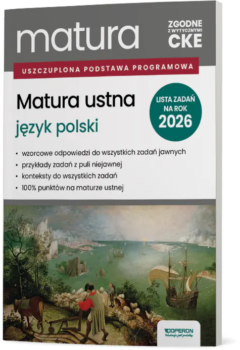 Książka - Matura ustna. Matura 2026. Język polski. Zakres podstawowy i rozszerzony