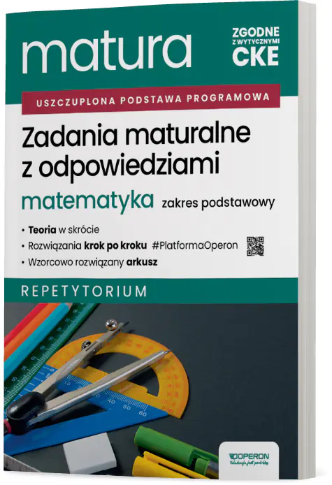 Książka - Matura 2026. Matematyka. Zadania maturalne z odpowiedziami. Repetytorium. Zakres podstawowy