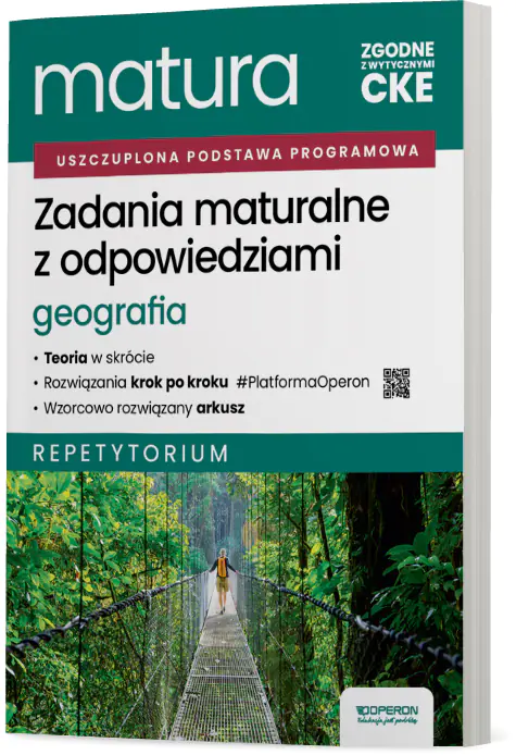 Książka - Matura 2026. Geografia. Zadania maturalne z odpowiedziami. Repetytorium. Zakres rozszerzony