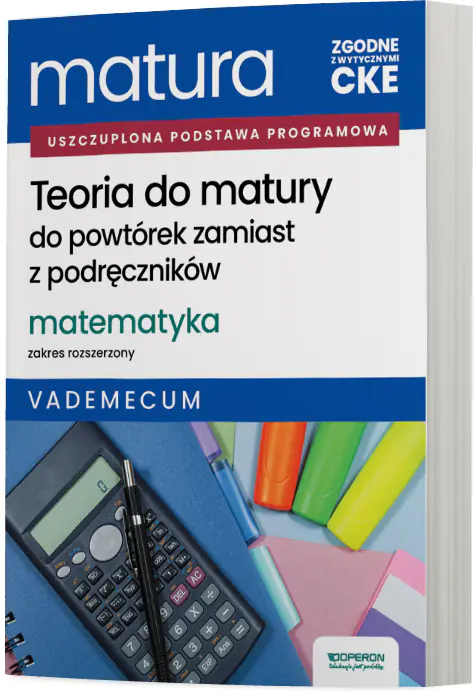 Książka - Matura 2026. Matematyka. Teoria do matury. Vademecum. Zakres rozszerzony