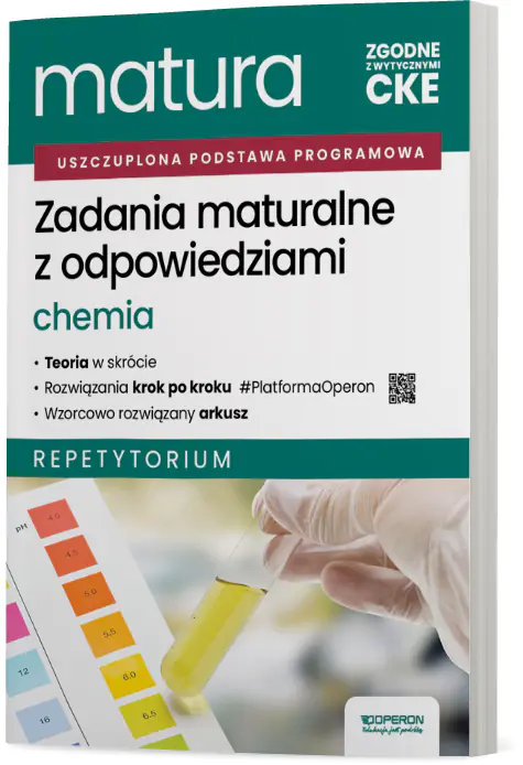 Książka - Matura 2026. Chemia. Zadania maturalne z odpowiedziami. Repetytorium. Zakres rozszerzony