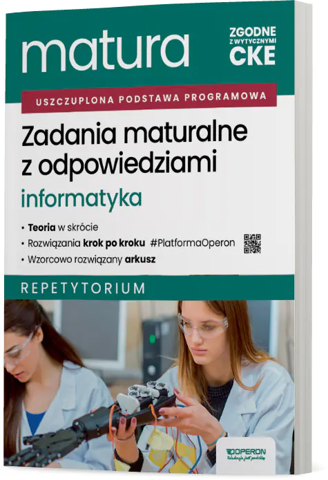 Książka - Matura 2026. Informatyka. Zadania maturalne z odpowiedziami. Repetytorium. Zakres rozszerzony