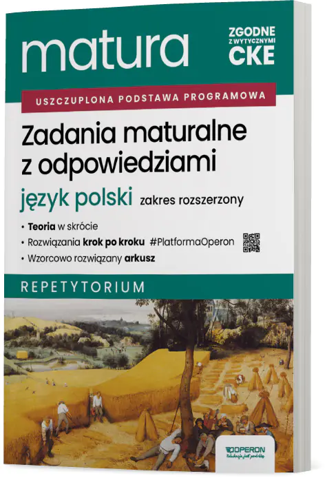 Książka - Matura 2026. Język polski. Zadania maturalne z odpowiedziami. Repetytorium. Zakres rozszerzony