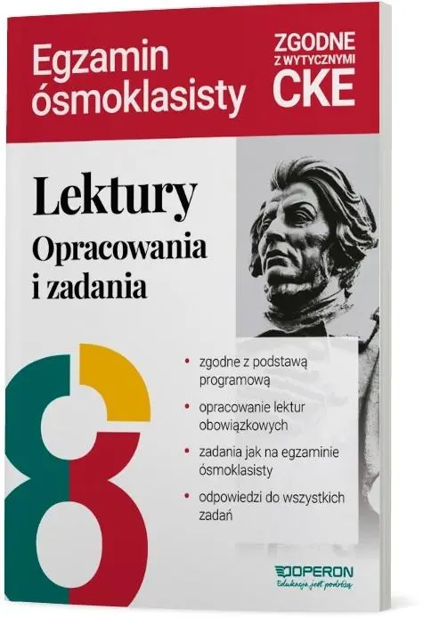 Książka - Lektury na egzaminie ósmoklasisty. Opracowania...