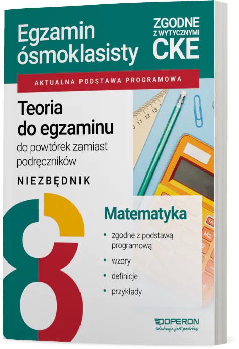 Książka - Teoria do egzaminu. Egzamin ósmoklasisty 2027. Matematyka. Niezbędnik