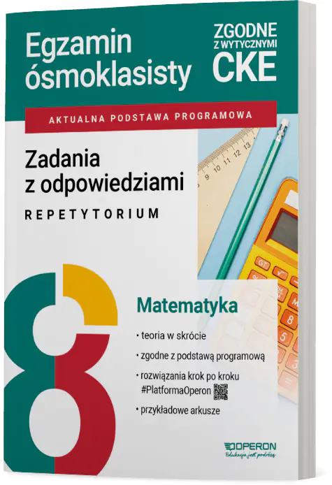 Książka - Zadania z odpowiedziami Egzamin ósmoklasisty 2027 Matematyka Repetytorium