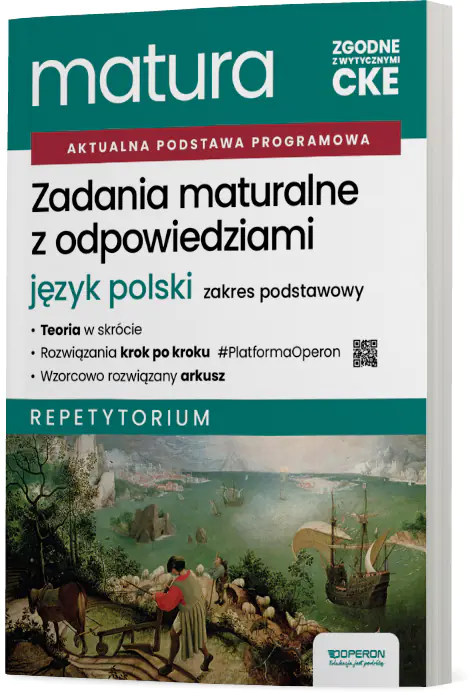 Książka - Zadania maturalne z odpowiedziami Matura 2027 Język polski Zakres podstawowy Repetytorium