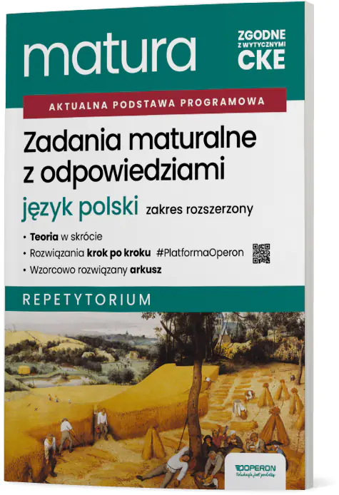 Książka - Zadania maturalne z odpowiedziami Matura 2027 Język polski Zakres rozszerzony Repetytorium