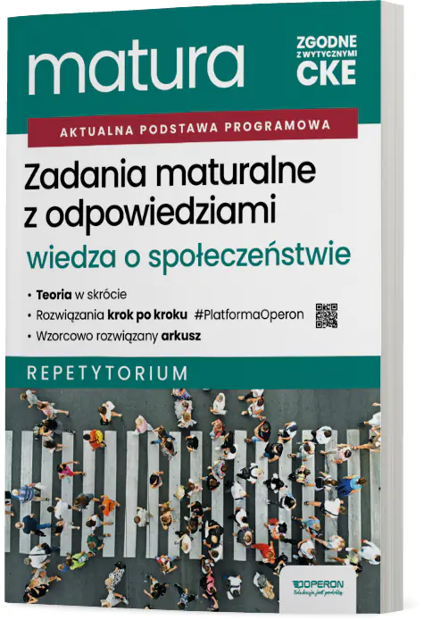 Książka - Zadania maturalne z odpowiedziami Matura 2027 Wiedza o społeczeństwie Repetytorium