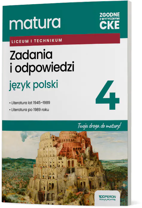Książka - Matura Testy czwartoklasisty Język polski zadania i odpowiedzi