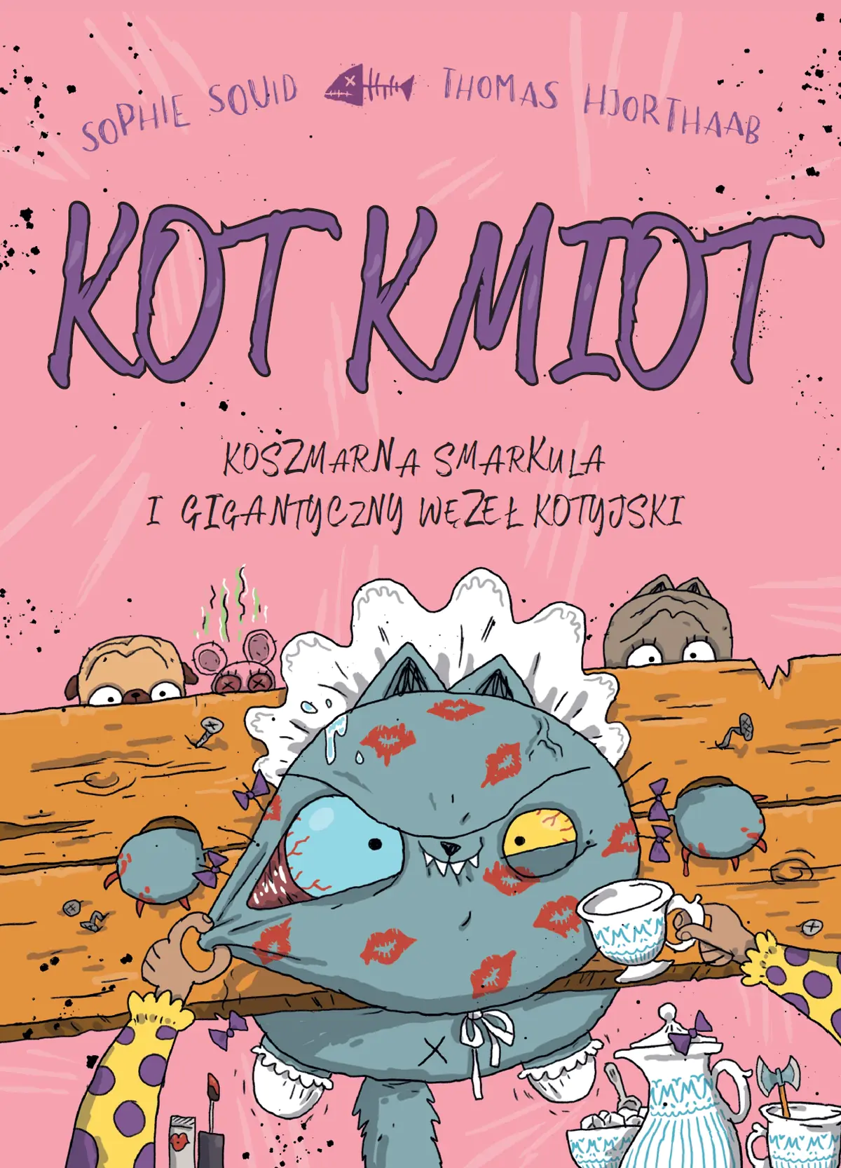 Książka - Koszmarna smarkula i gigantyczny węzeł kotyjski. Kot Kmiot. Tom 3