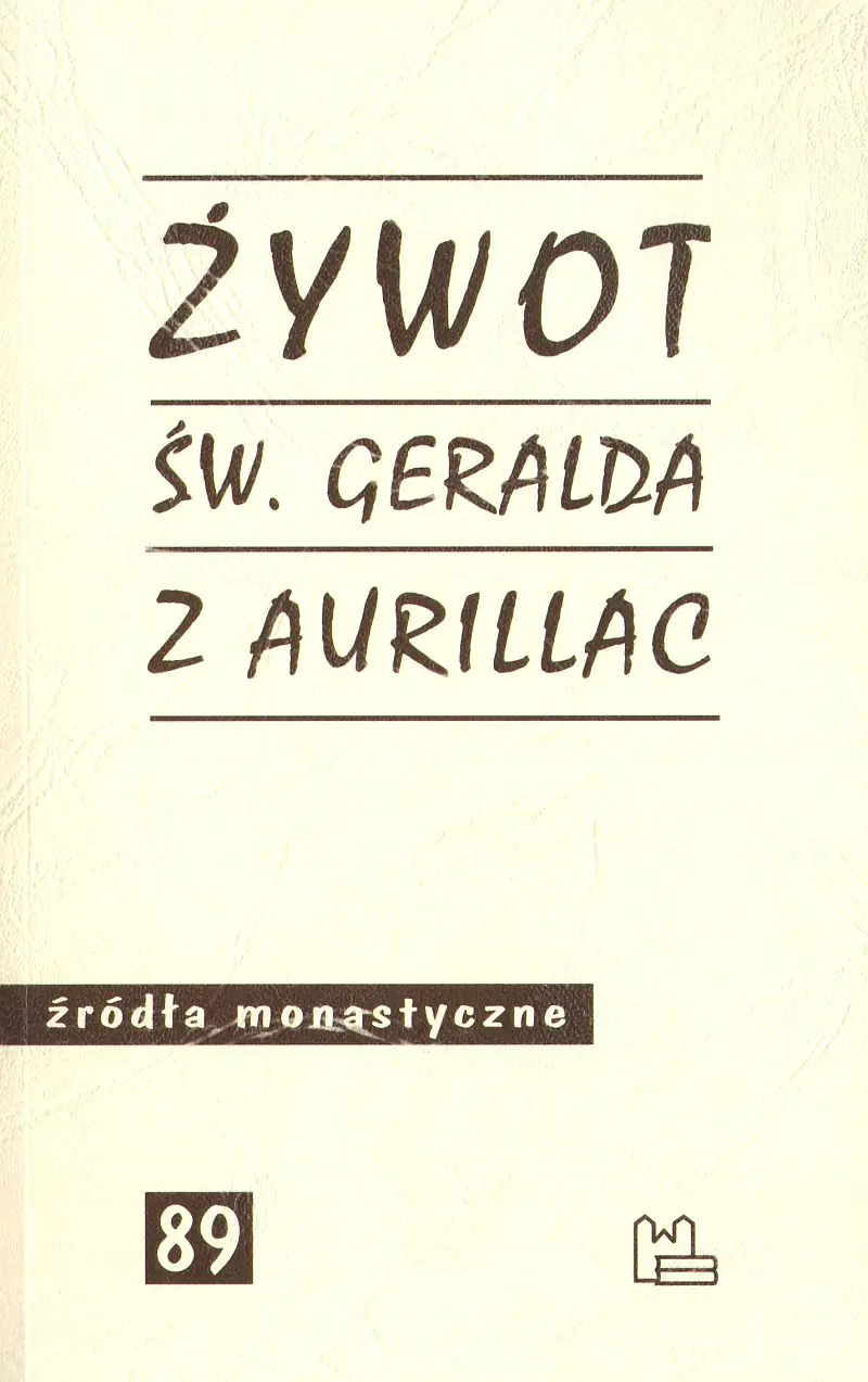 Książka - Żywot św. Geralda z Aurillac