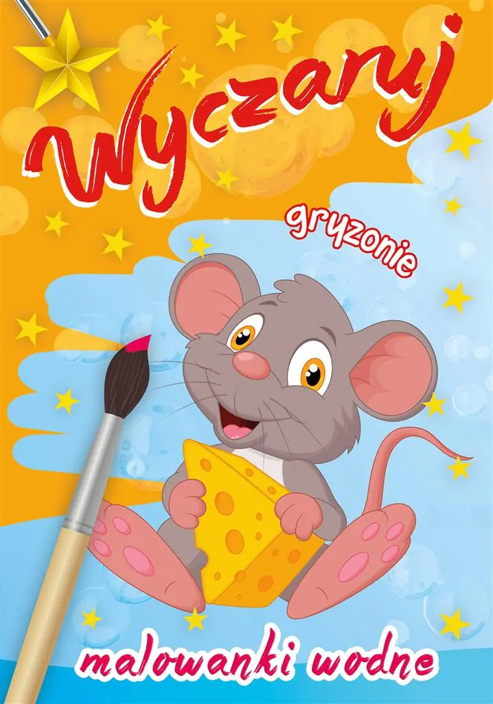 Książka - Skrzat, Malowanka wodna A4, wyczaruj gryzonie, 070040