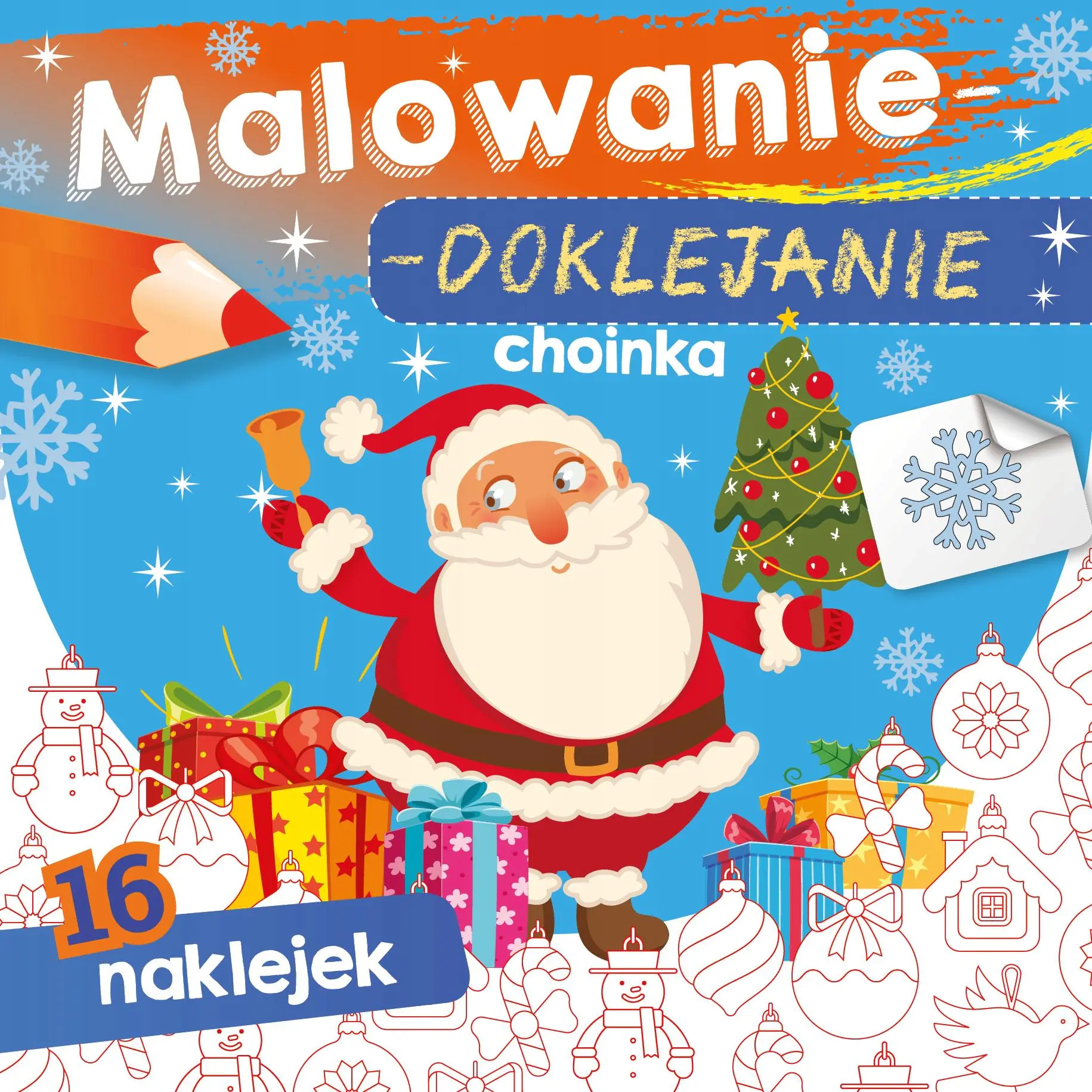 Książka - Malowanie-doklejanie. Choinka