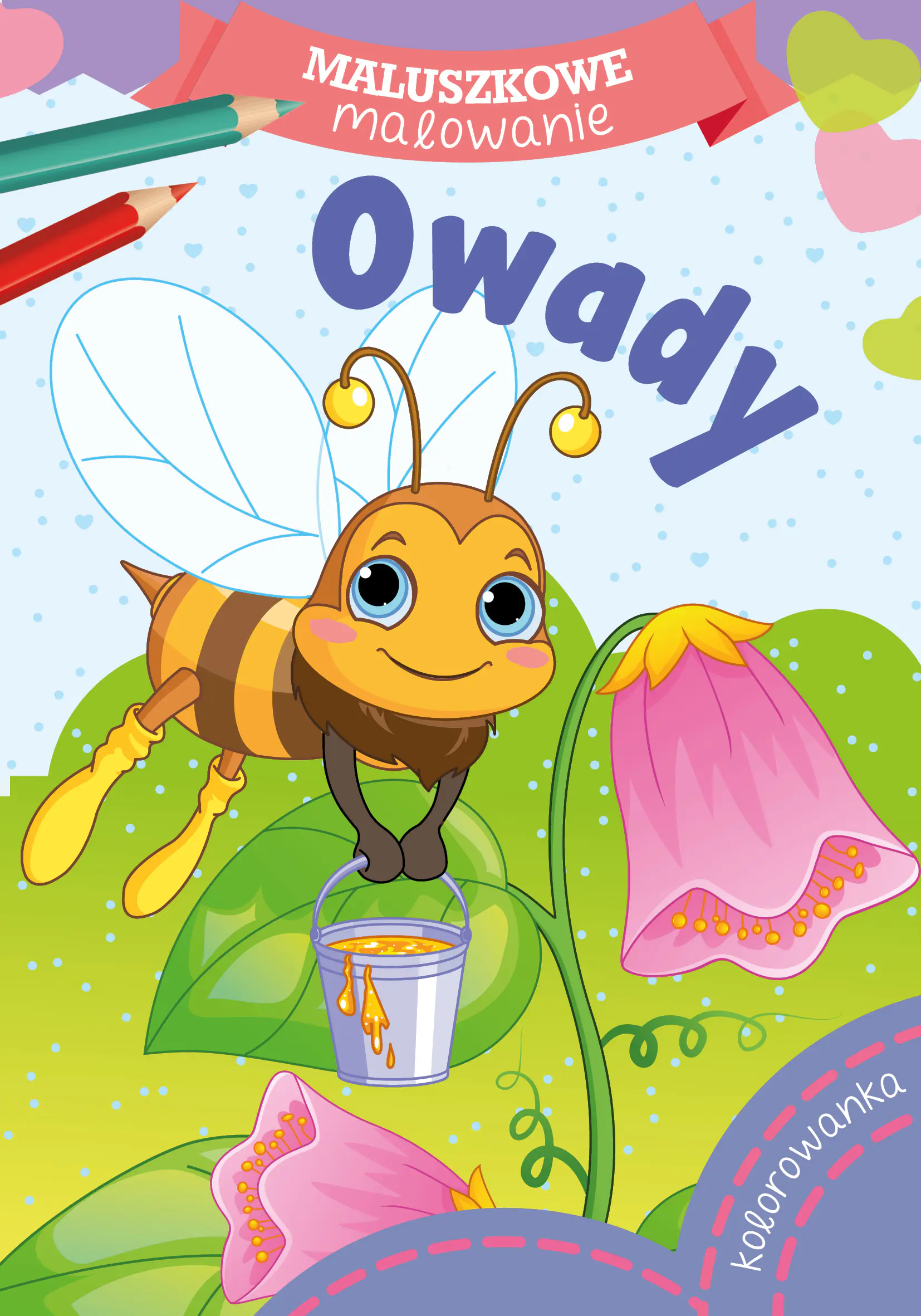 Książka - Skrzat, Malowanka A5 maluszkowe malowanie, Owady, 072143