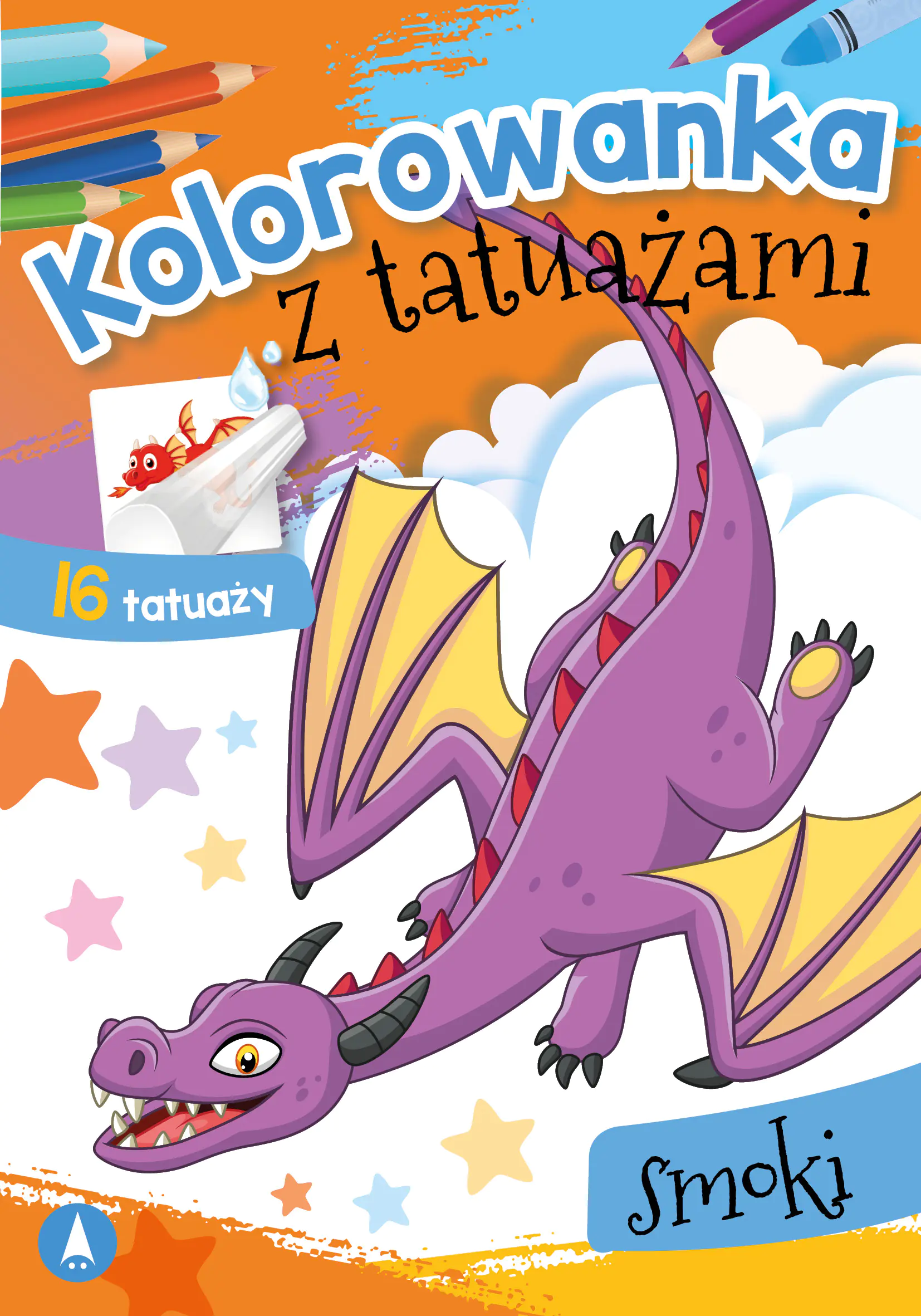 Książka - Kolorowanka z tatuażami. Smoki