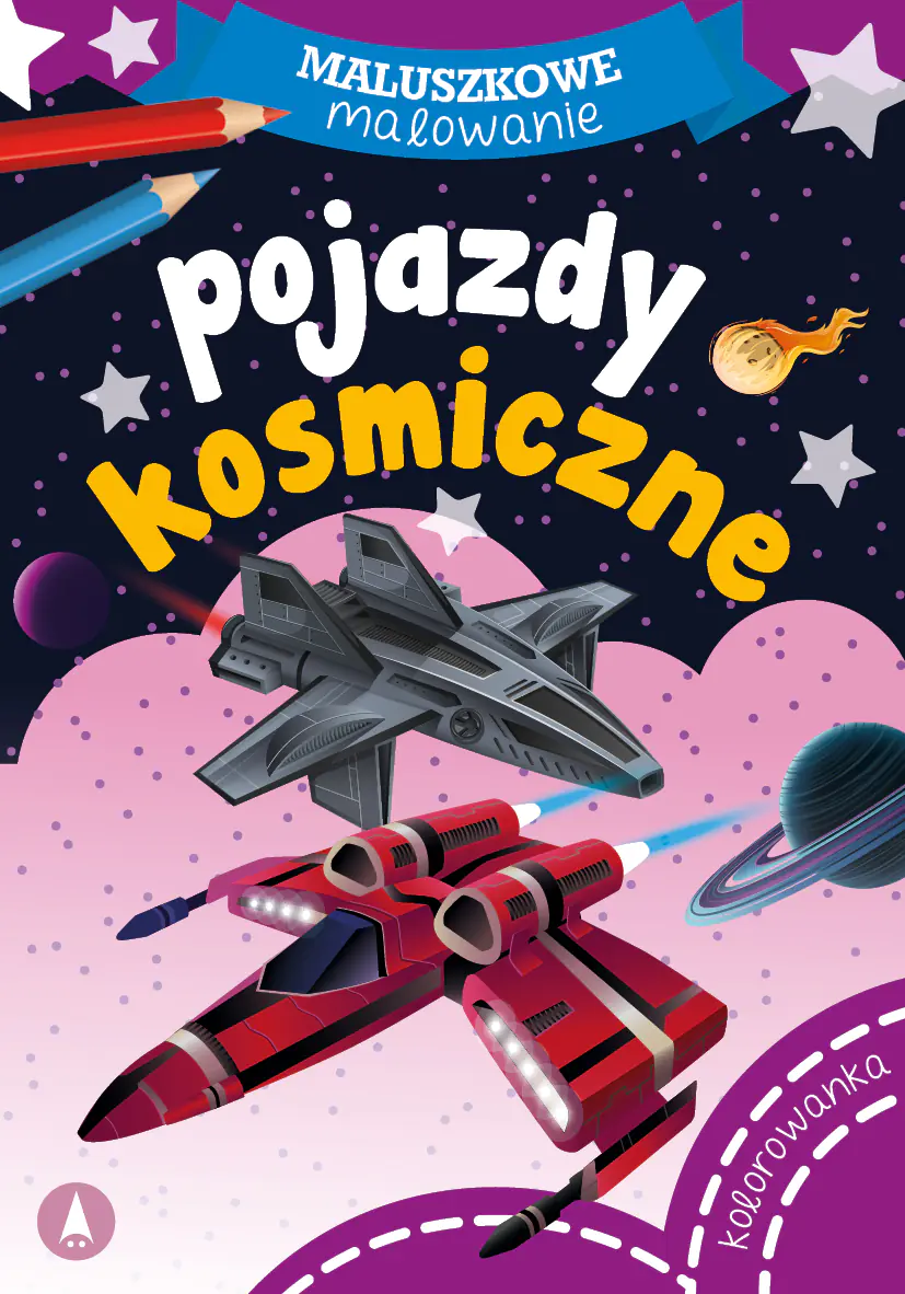 Książka - Skrzat, Malowanka A5 maluszkowe malowanie, pojazdy kosmiczne, 072914