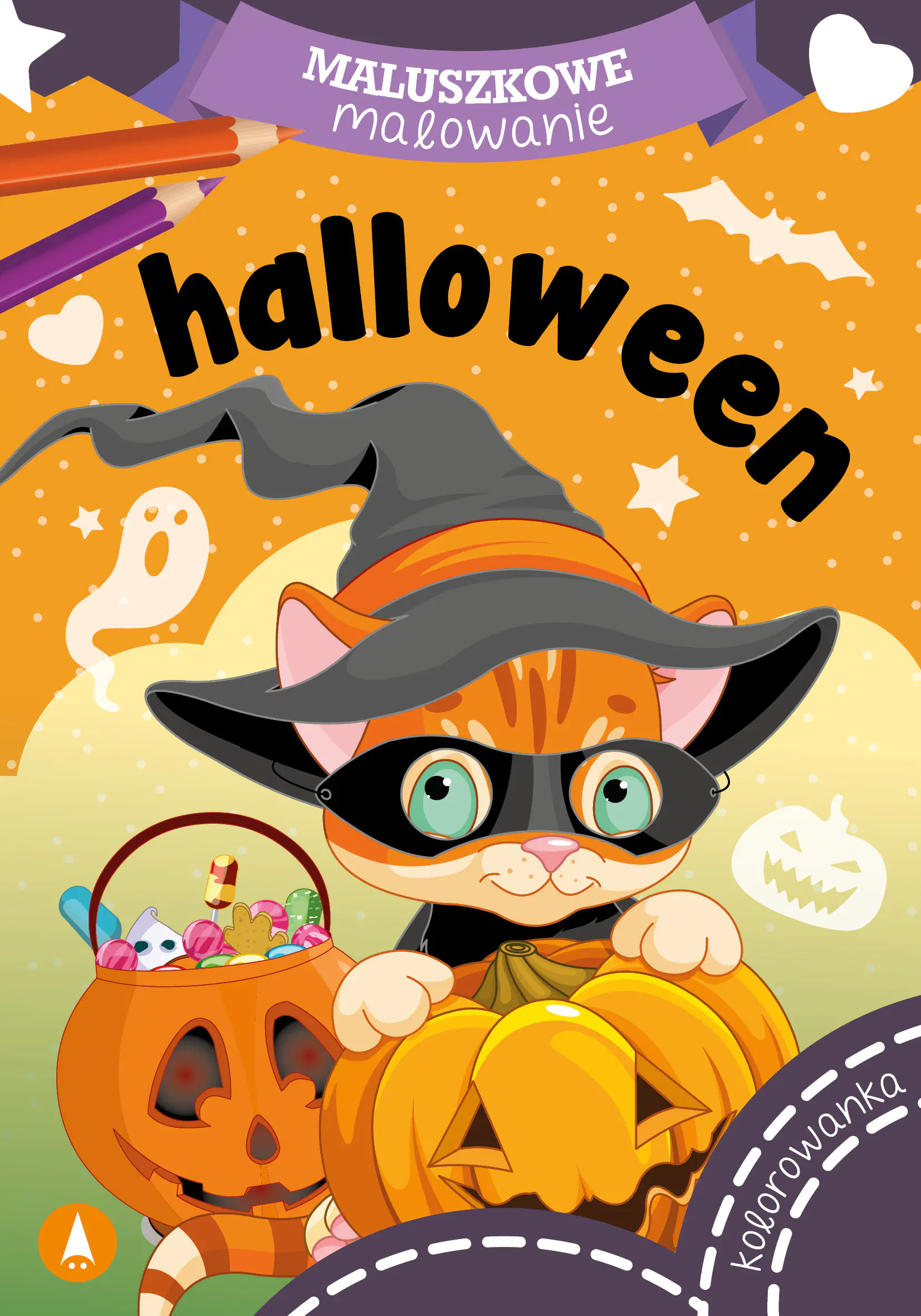 Książka - Skrzat, Malowanka A5 maluszkowe malowanie, Halloween, 074215