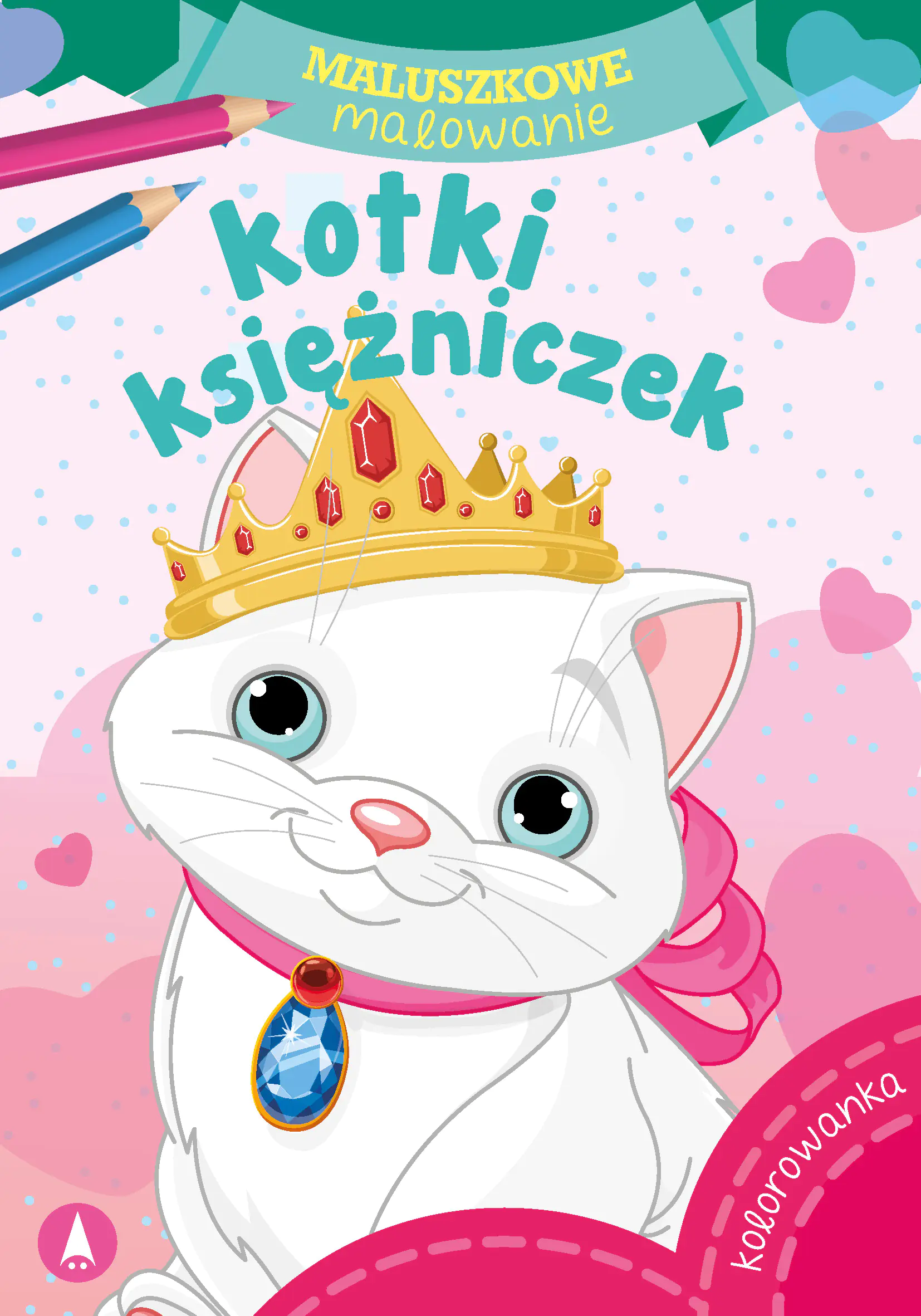 Książka - Skrzat, Malowanka A5 maluszkowe malowanie, Kotki księżniczek, 074253