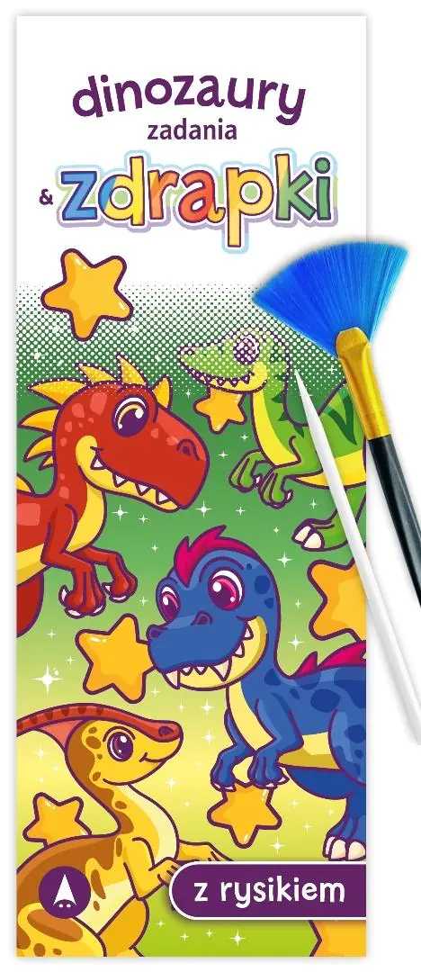 Książka - Wydrapywanka 80X215 Dinozaury. Zadania & zdrapki SKRZAT 074888